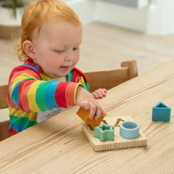 Puzzle incastri in legno e silicone