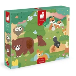 Puzzle tattile animali del bosco
