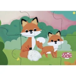Puzzle tattile animali del bosco