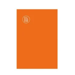 Quad. a4 quadr. mm 8x8 marg.arancio