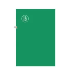Quad. a4 quadr. mm 8x8 marg.verde