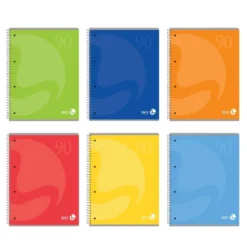 Quaderni a4 spiralati quadretti mm 5 - 5 pezzi