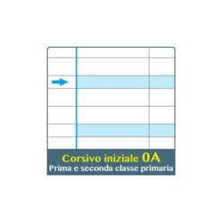 Quaderni maxi a4 per disgrafia 100 gr - rigo a - 6 pezzi