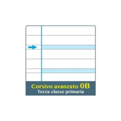 Quaderno maxi a4 per disgrafia 100 gr - rigo b - 6 pezzi