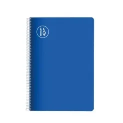 Quad.spir.a4 bianco colore blu