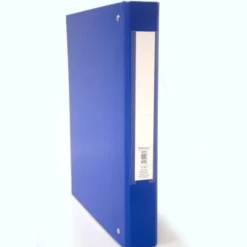 Raccoglitore a 4 anelli borgione blu dorso cm 4