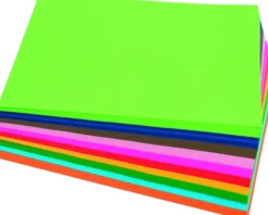 Risma scuola borgione - 100 ff 5 colori 200g a4