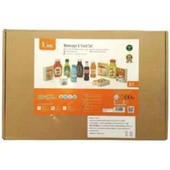 Scatole e bottiglie in legno