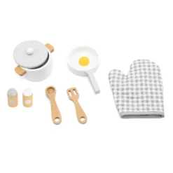 Set cucina in legno - 9 pezzi