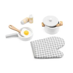 Set cucina in legno - 9 pezzi