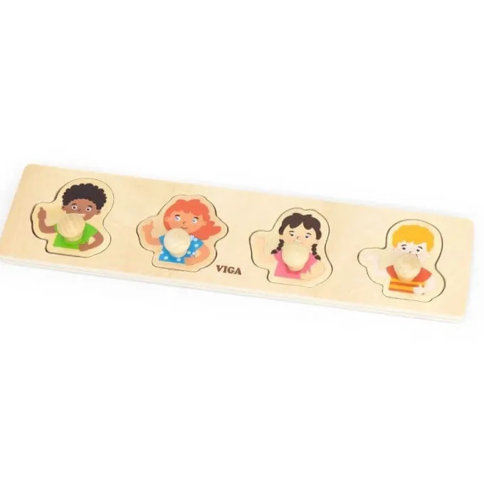 Set di 12 incastri in legno