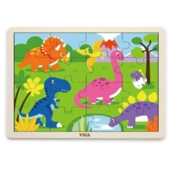 Set di 12 puzzle in legno