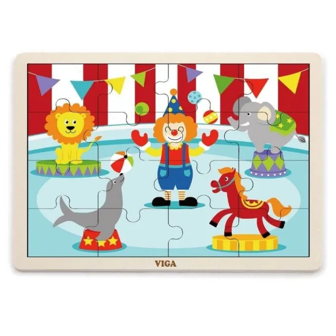 Set di 12 puzzle in legno
