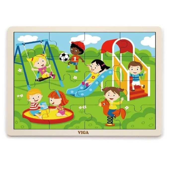 Set di 12 puzzle in legno