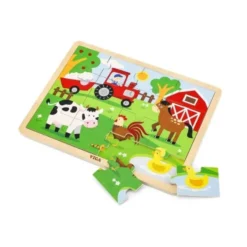 Set di 12 puzzle in legno