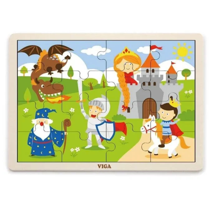 Set di 12 puzzle in legno
