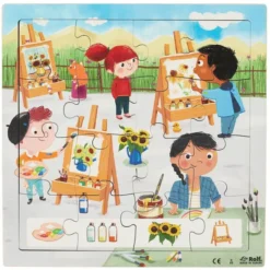 Set puzzle in serie - scuola d'arte 3 pezzi