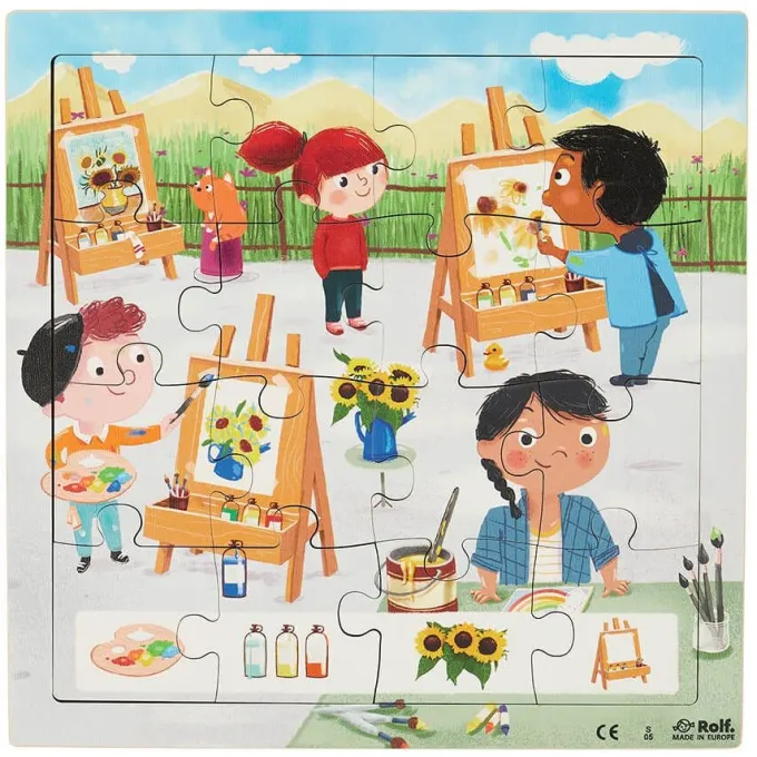 Set puzzle in serie - scuola d'arte 3 pezzi