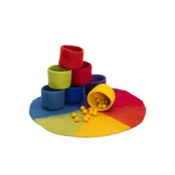 Set tappeto e loose parts in feltro