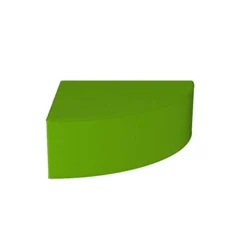 Spicchio angolare 90 verde chiaro cm 30