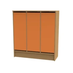 Spogliatoio con ante arancione - linea cam basic
