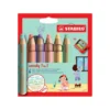 Stabilo woody 3 in 1 - 6 pezzi + 1 temperone