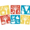 Stencil figure stagioni - 6 pezzi