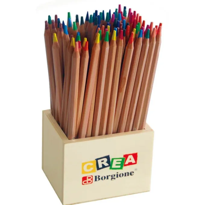 Supermatita borgione 84 pezzi in 24 colori in barattolo