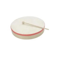 Tamburello per ritmica effetto pelle cm 25