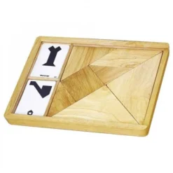 Tangram in legno con schede
