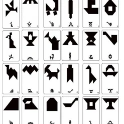 Tangram in legno con schede