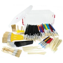 Tante tecniche per dipingere borgione -124 pz in contenitore