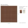 Tappeto bicolore panna marrone - cm 102x102