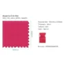 Tappeto eva magenta - cm 52x52