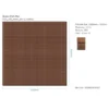 Tappeto eva marrone - cm 102x102