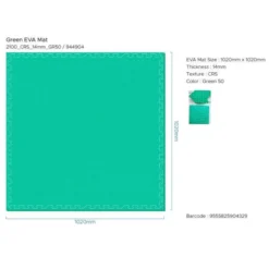 Tappeto eva verde - cm 102x102