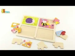 Tavola dei primi puzzle nel prato
