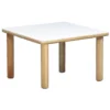 Tavolo quadrato 65x65 l. tornita