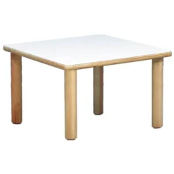 Tavolo quadrato 65x65 l. tornita