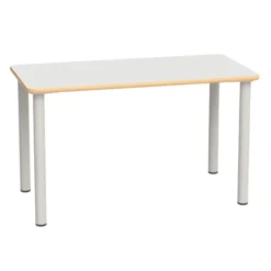 Tavolo rettangolare 130x65 cam premium - bianco latte 64h