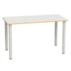 Tavolo rettangolare 130x65 cam premium - bianco latte 71h