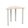 Tavolo spicchio com premium bianco latte 76h