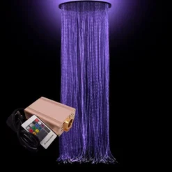Tenda circolare di fibre ottiche