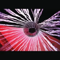 Tenda circolare di fibre ottiche