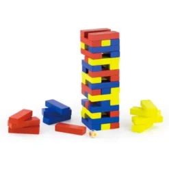 Torre colorata in legno