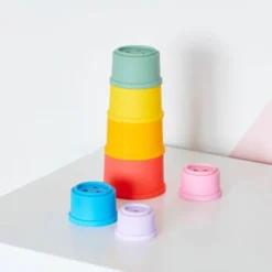 Torre di cilindri in silicone - giochi impilabili