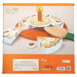 Torta di compleanno in legno