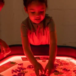 Tuff tray piano luminoso cambiacolore e supporto regolabile