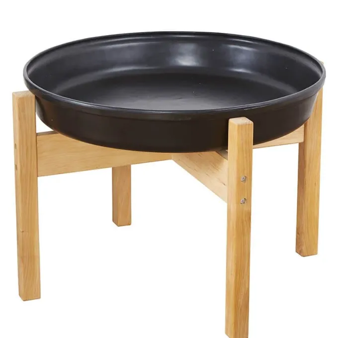 Tuff tray profondo con supporto in legno