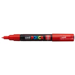 Uni posca punta extra fine rosso